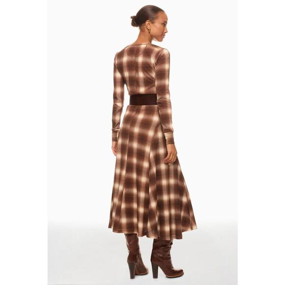 Polo Ralph Lauren Plaid Waffle-Knit Henley Dress Size S/P with Fabric Pull - Picture 2 of 9